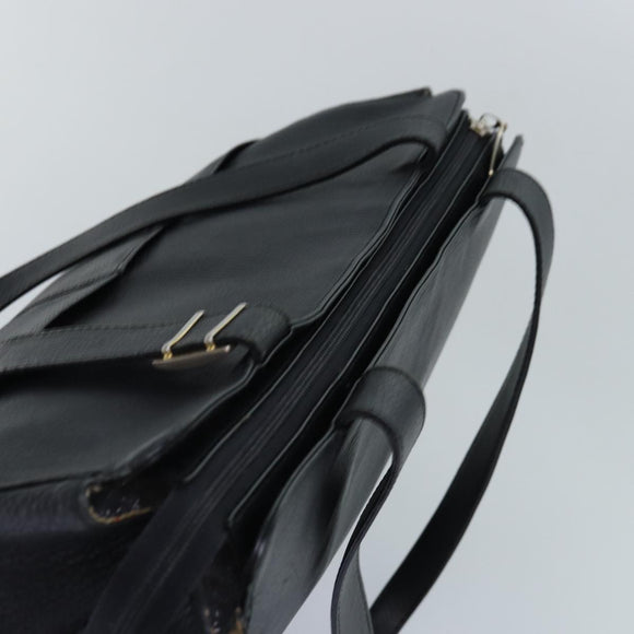 Burberry Schultertasche Leder Silber Schwarz Original 85895