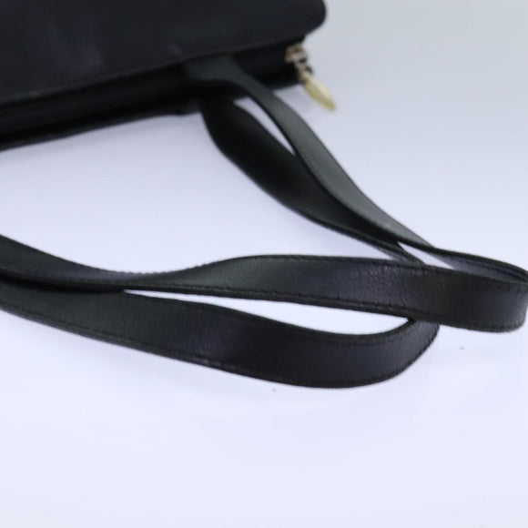 Burberry Schultertasche Leder Silber Schwarz Original 85895