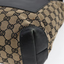 GUCCI GG Canvas Shoulder Bag Navy Silver 019 0402 1705 Auth 85896-8