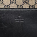 GUCCI GG Canvas Shoulder Bag Navy Silver 019 0402 1705 Auth 85896-18