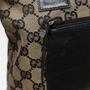 GUCCI GG Canvas Shoulder Bag Navy Silver 019 0402 1705 Auth 85896-9