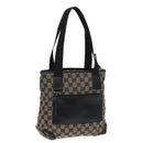 GUCCI GG Canvas Shoulder Bag Navy Silver 019 0402 1705 Auth 85896-1
