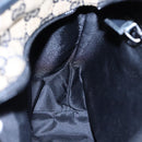 GUCCI GG Canvas Shoulder Bag Navy Silver 019 0402 1705 Auth 85896-21