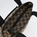 GUCCI GG Canvas Shoulder Bag Navy Silver 019 0402 1705 Auth 85896-6