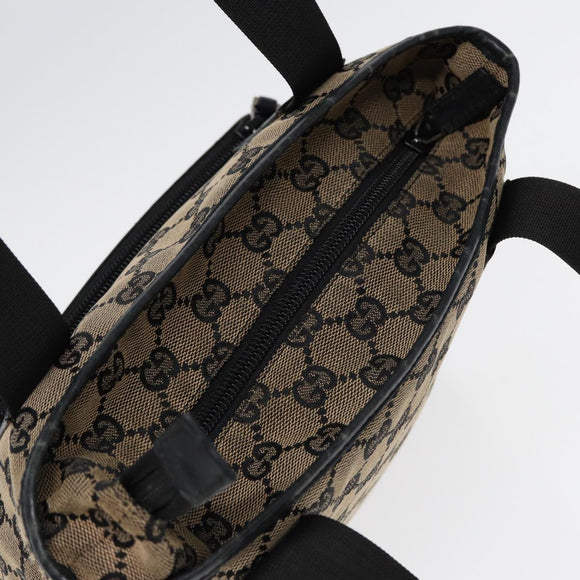 GUCCI GG Canvas Shoulder Bag Navy Silver 019 0402 1705 Auth 85896