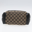 GUCCI GG Canvas Shoulder Bag Navy Silver 019 0402 1705 Auth 85896-5