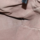 BURBERRY Nova Check Blue Label Shoulder Bag Wool Beige Silver Auth 85897-17