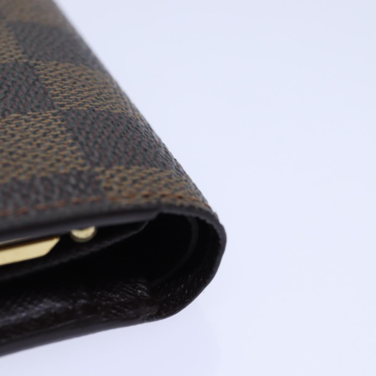 LOUIS VUITTON Damier Ebene Portefeuille Viennois Wallet N61674 LV Auth 85898