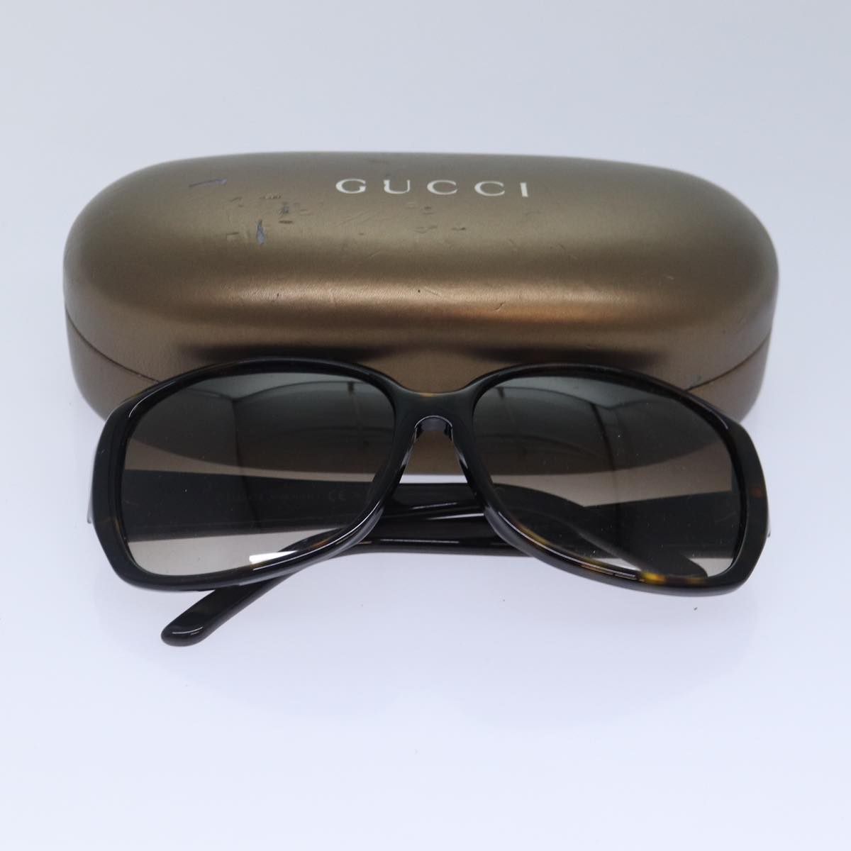 GUCCI Sunglasses plastic Black Auth 85900