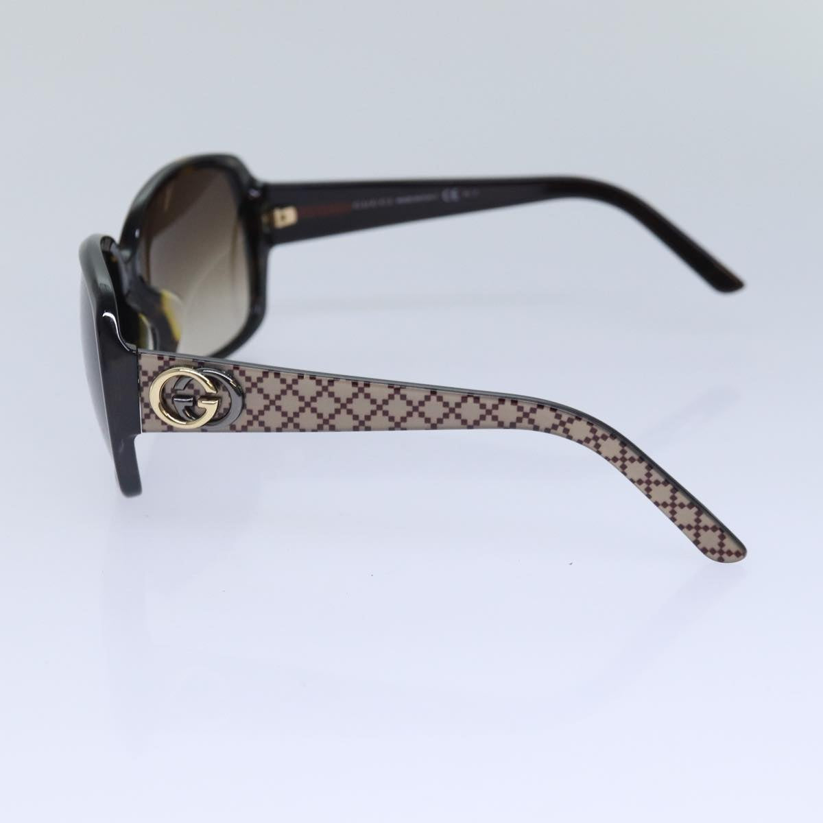 GUCCI Sunglasses plastic Black Auth 85900