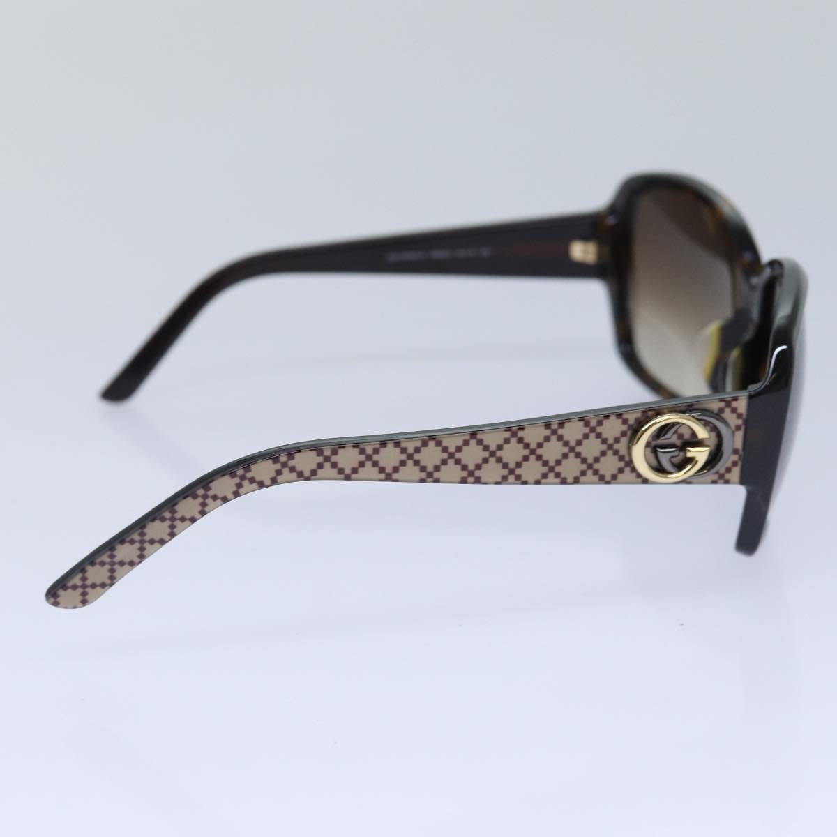 GUCCI Sunglasses plastic Black Auth 85900