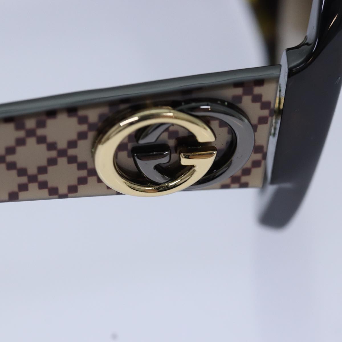 GUCCI Sunglasses plastic Black Auth 85900