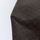 CELINE Macadam Canvas Shoulder Bag PVC Leather Brown Gold Auth 85902-15