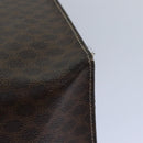 CELINE Macadam Canvas Shoulder Bag PVC Leather Brown Gold Auth 85902-16