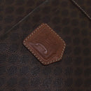 CELINE Macadam Canvas Shoulder Bag PVC Leather Brown Gold Auth 85902-17