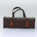 CELINE Macadam Canvas Shoulder Bag PVC Leather Brown Gold Auth 85902-5