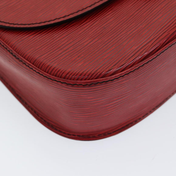 LOUIS VUITTON Epi Saint Cloud GM Umhängetasche Rot M52197 LV Auth 85907