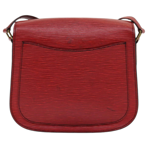LOUIS VUITTON Epi Saint Cloud GM Umhängetasche Rot M52197 LV Auth 85907