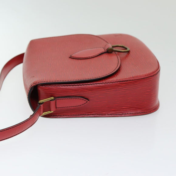 LOUIS VUITTON Epi Saint Cloud GM Umhängetasche Rot M52197 LV Auth 85907