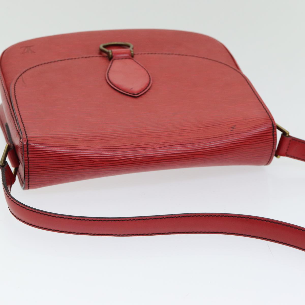 LOUIS VUITTON Epi Saint Cloud GM Shoulder Bag Red M52197 LV Auth 85907