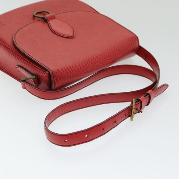 LOUIS VUITTON Epi Saint Cloud GM Umhängetasche Rot M52197 LV Auth 85907