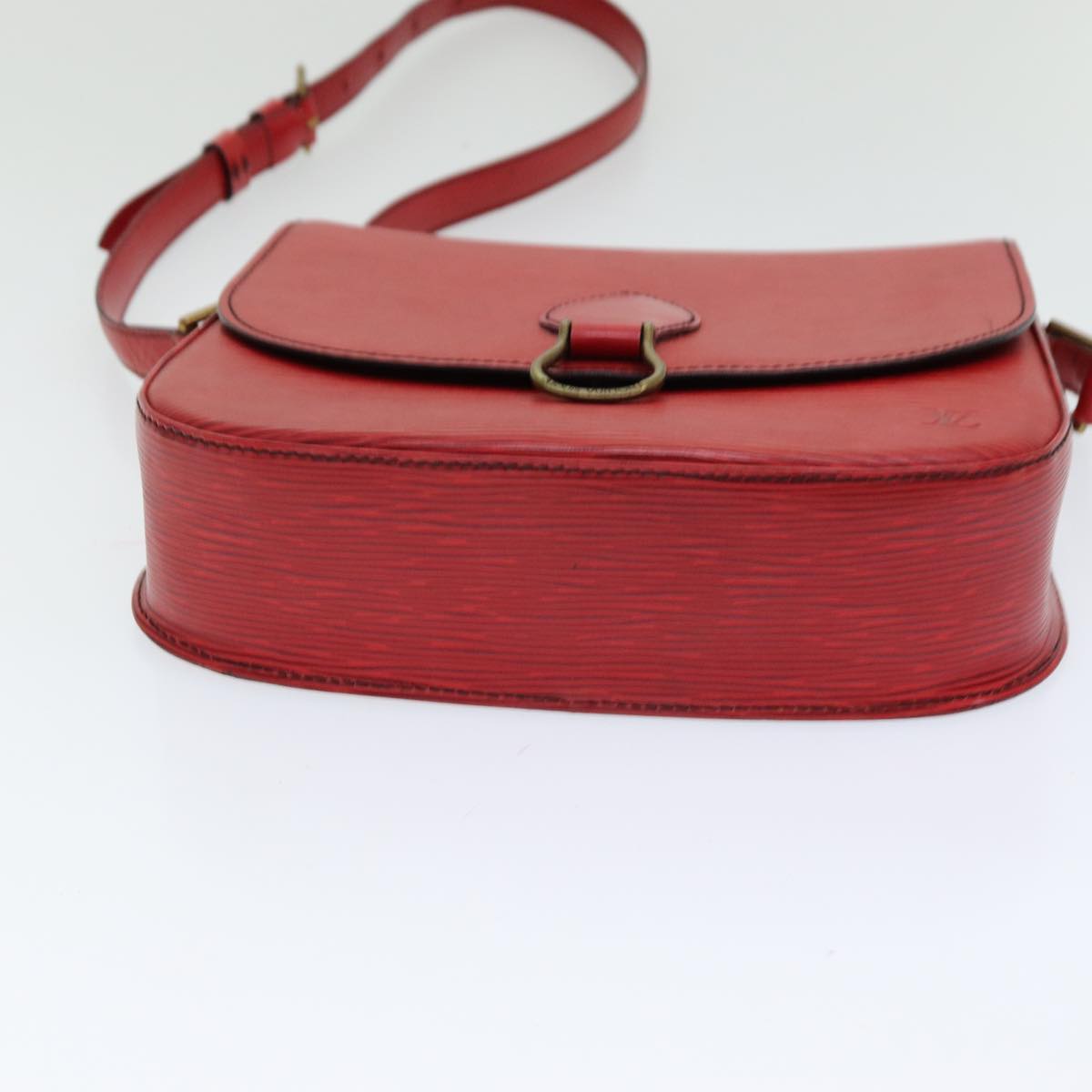 LOUIS VUITTON Epi Saint Cloud GM Shoulder Bag Red M52197 LV Auth 85907