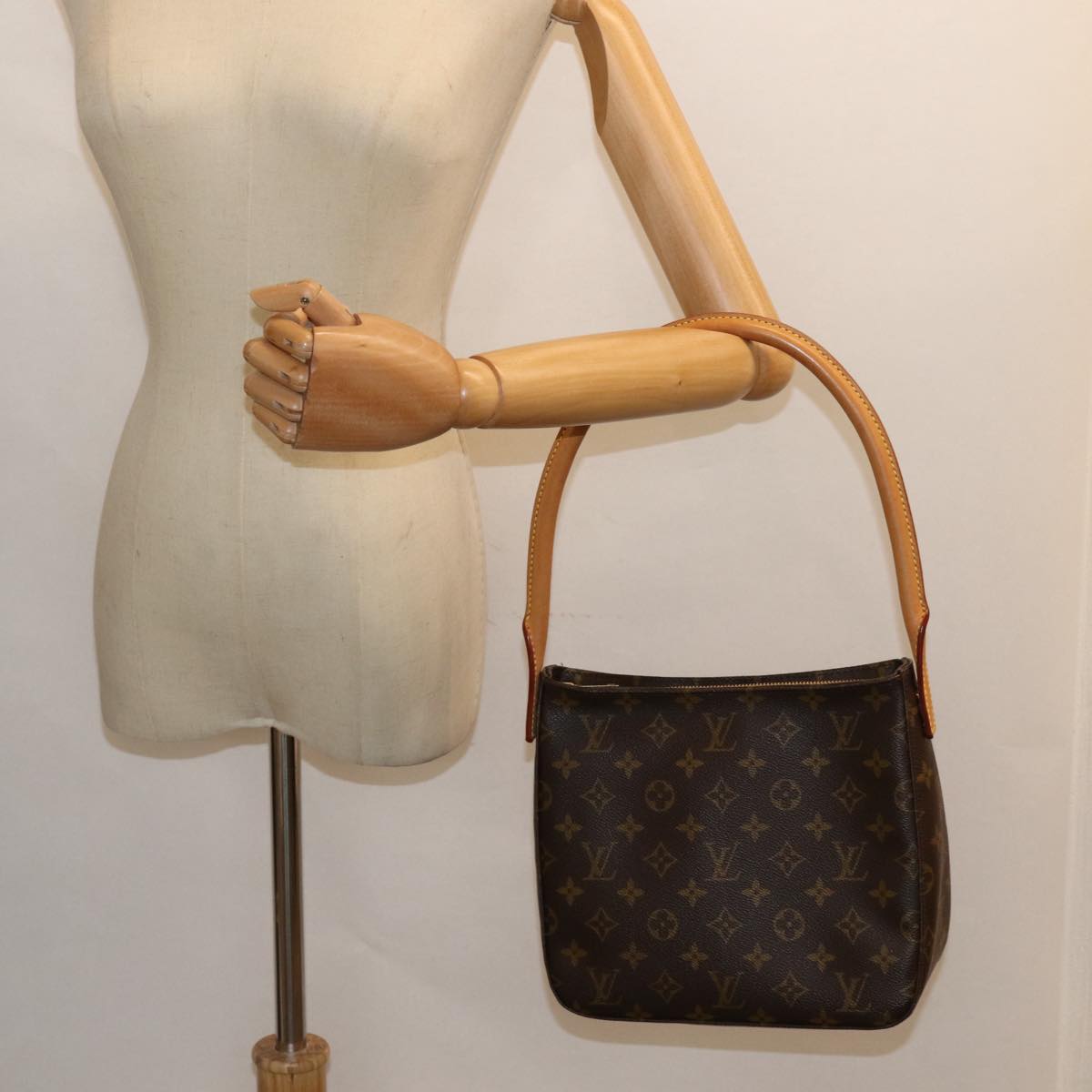 LOUIS VUITTON Monogram Mini Looping Shoulder Bag M51147 LV Auth 85919A