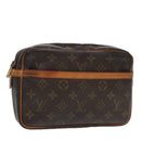 LOUIS VUITTON Monogram Compiegne 23 Clutch Bag M51847 LV Auth 85921-1