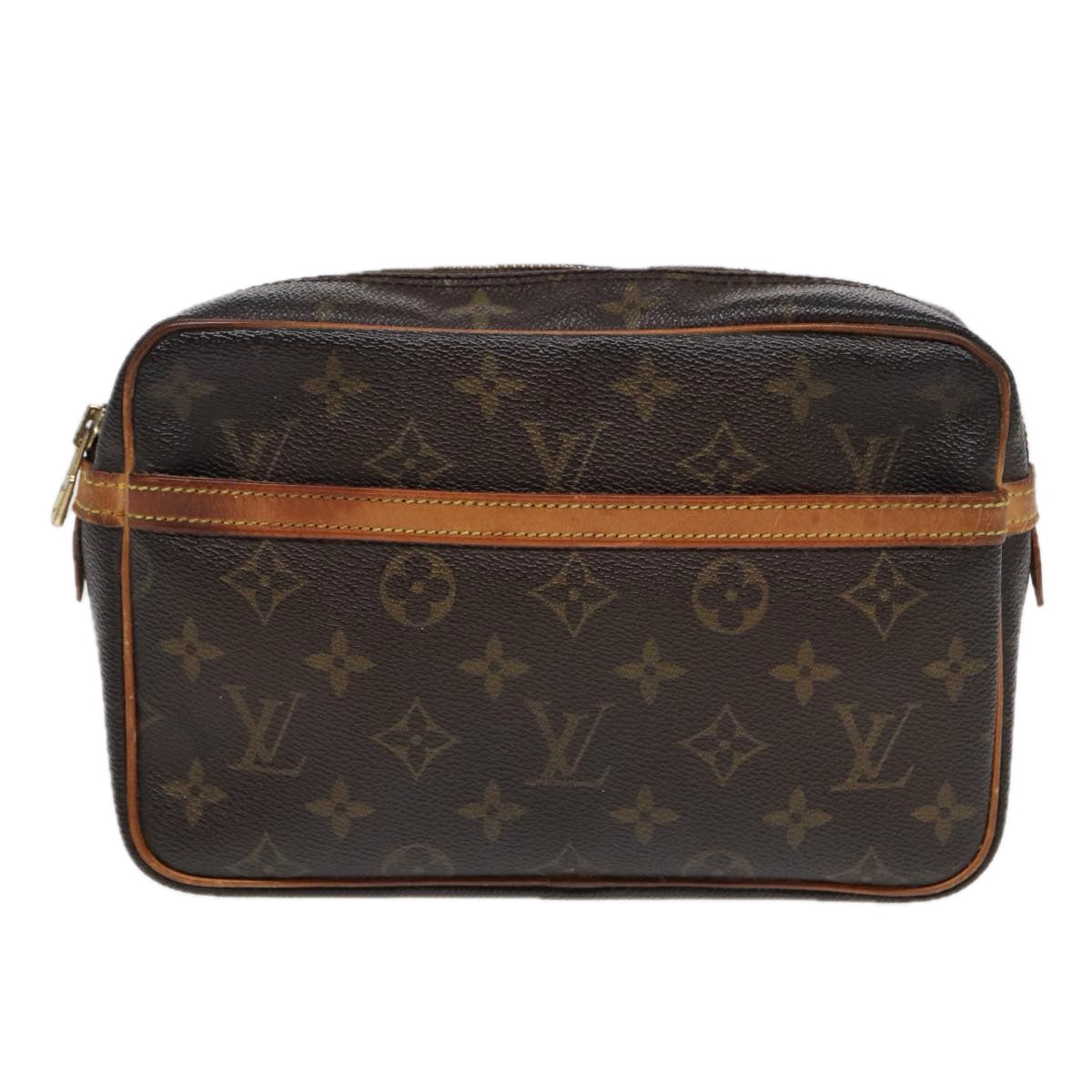 LOUIS VUITTON Monogram Compiegne 23 Clutch Bag M51847 LV Auth 85921