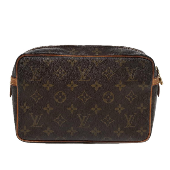 LOUIS VUITTON Monogram Compiegne 23 Clutch Bag M51847 LV Auth 85921