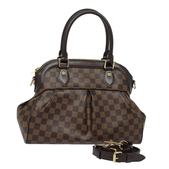 LOUIS VUITTON Damier Ebene Trevi GM Hand Bag 2way N51998 LV Auth 85934SAV