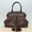LOUIS VUITTON Damier Ebene Trevi GM Hand Bag 2way N51998 LV Auth 85934SAV-12