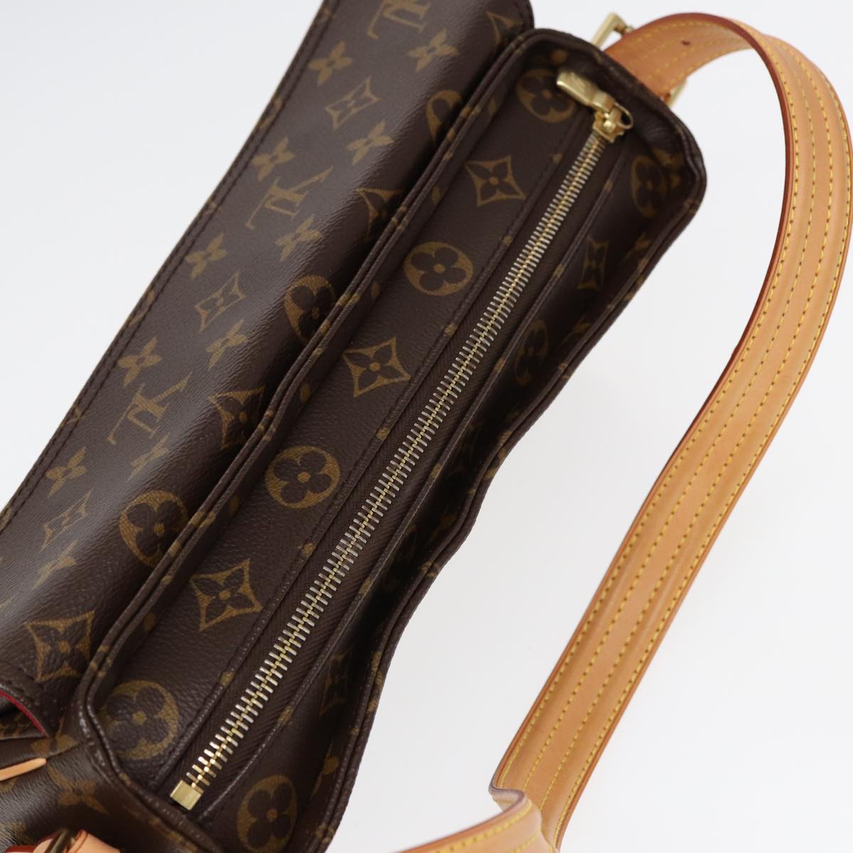 LOUIS VUITTON Monogram Viva Cite MM Shoulder Bag M51164 LV Auth 85939A