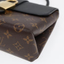 LOUIS VUITTON Monogram Rocky BB Hand Bag 2way Black M44141 LV Auth 85942SAM-8