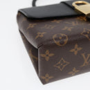 LOUIS VUITTON Monogram Rocky BB Hand Bag 2way Black M44141 LV Auth 85942A-15