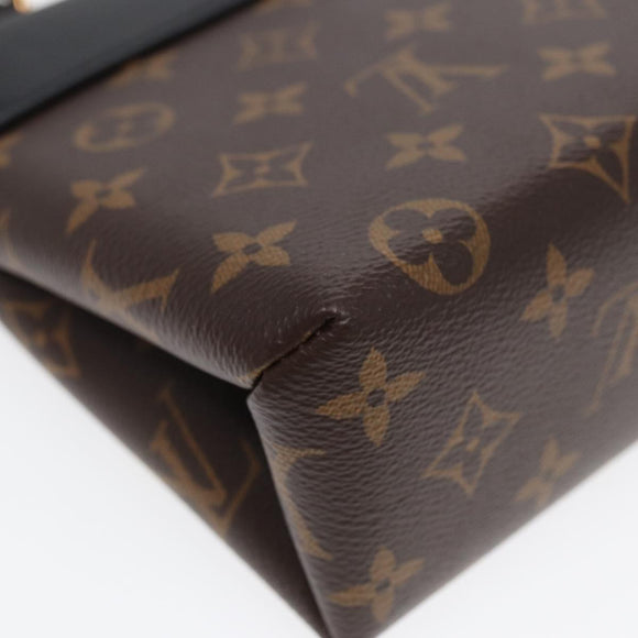 LOUIS VUITTON Monogram Rocky BB Hand Bag 2way Black M44141 LV Auth 85942A