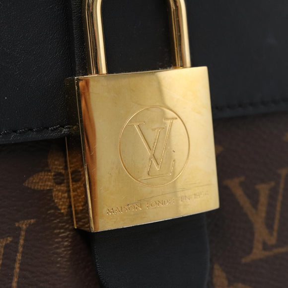 LOUIS VUITTON Monogram Rocky BB Hand Bag 2way Black M44141 LV Auth 85942SAM