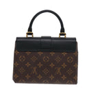 LOUIS VUITTON Monogram Rocky BB Hand Bag 2way Black M44141 LV Auth 85942A-2