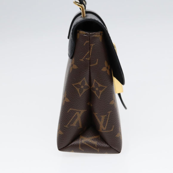 LOUIS VUITTON Monogram Rocky BB Hand Bag 2way Black M44141 LV Auth 85942A