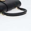 LOUIS VUITTON Monogram Rocky BB Hand Bag 2way Black M44141 LV Auth 85942A-7