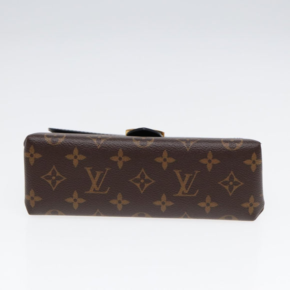 LOUIS VUITTON Monogram Rocky BB Hand Bag 2way Black M44141 LV Auth 85942A
