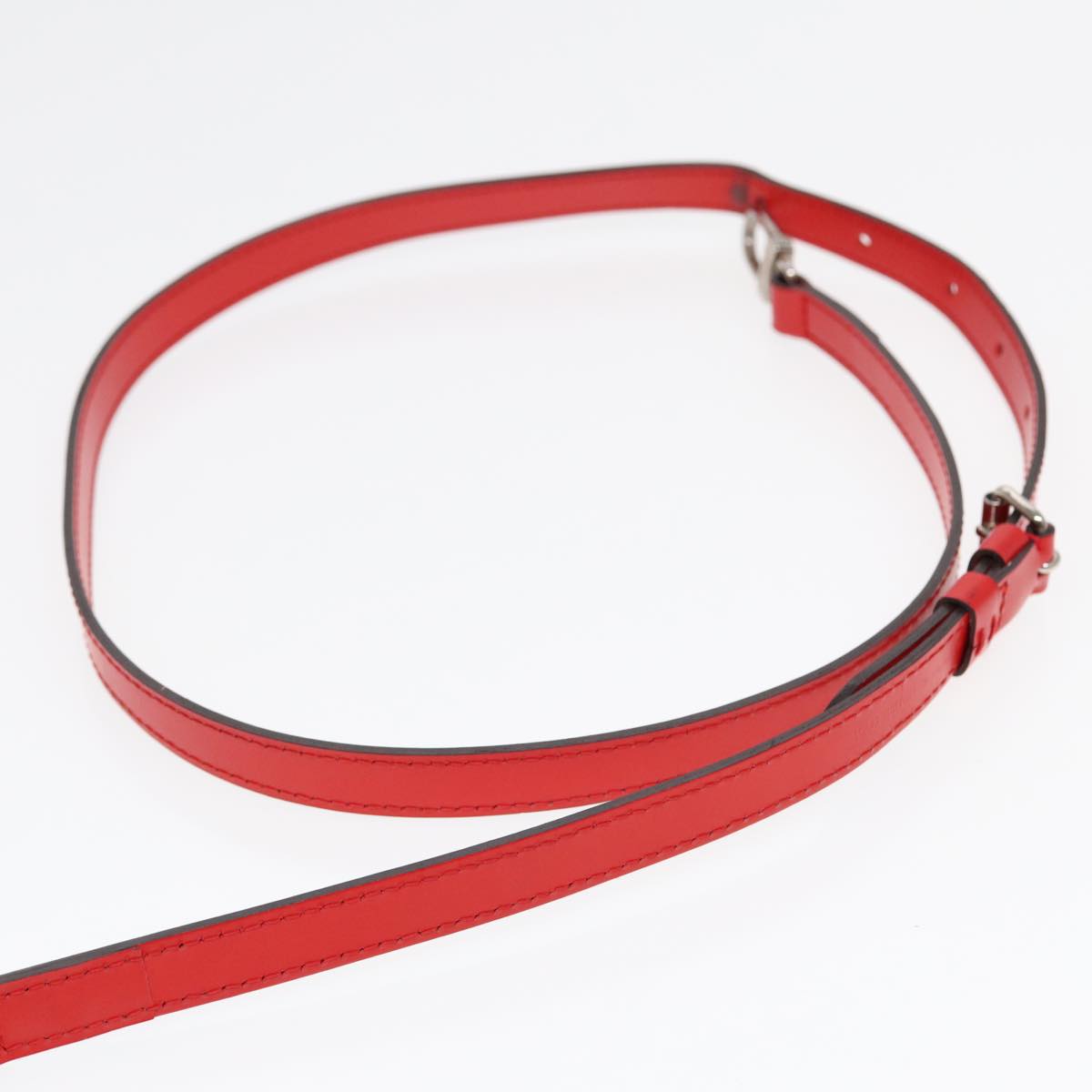 LOUIS VUITTON Epi Adjustable Shoulder Strap 37.4""-44.5"" Red LV Auth 85951