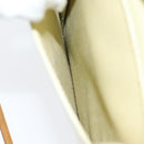 LOUIS VUITTON Monogram Vernis Motto Pouch Lime Yellow M91059 LV Auth 85955-11