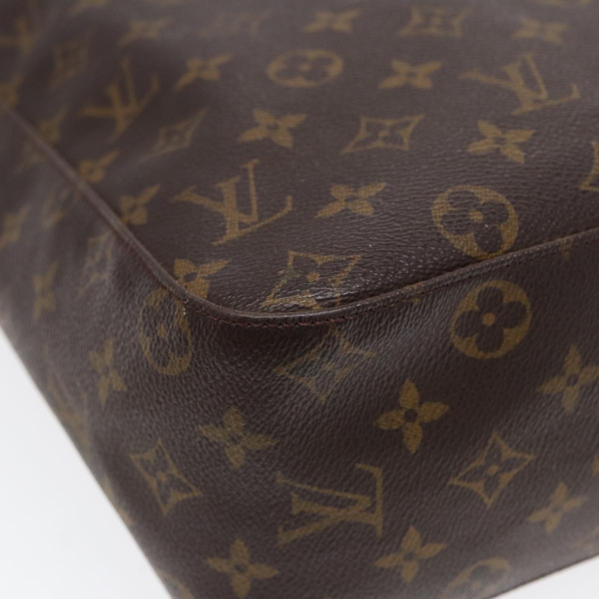 LOUIS VUITTON Monogram Looping GM Shoulder Bag M51145 LV Auth 85962