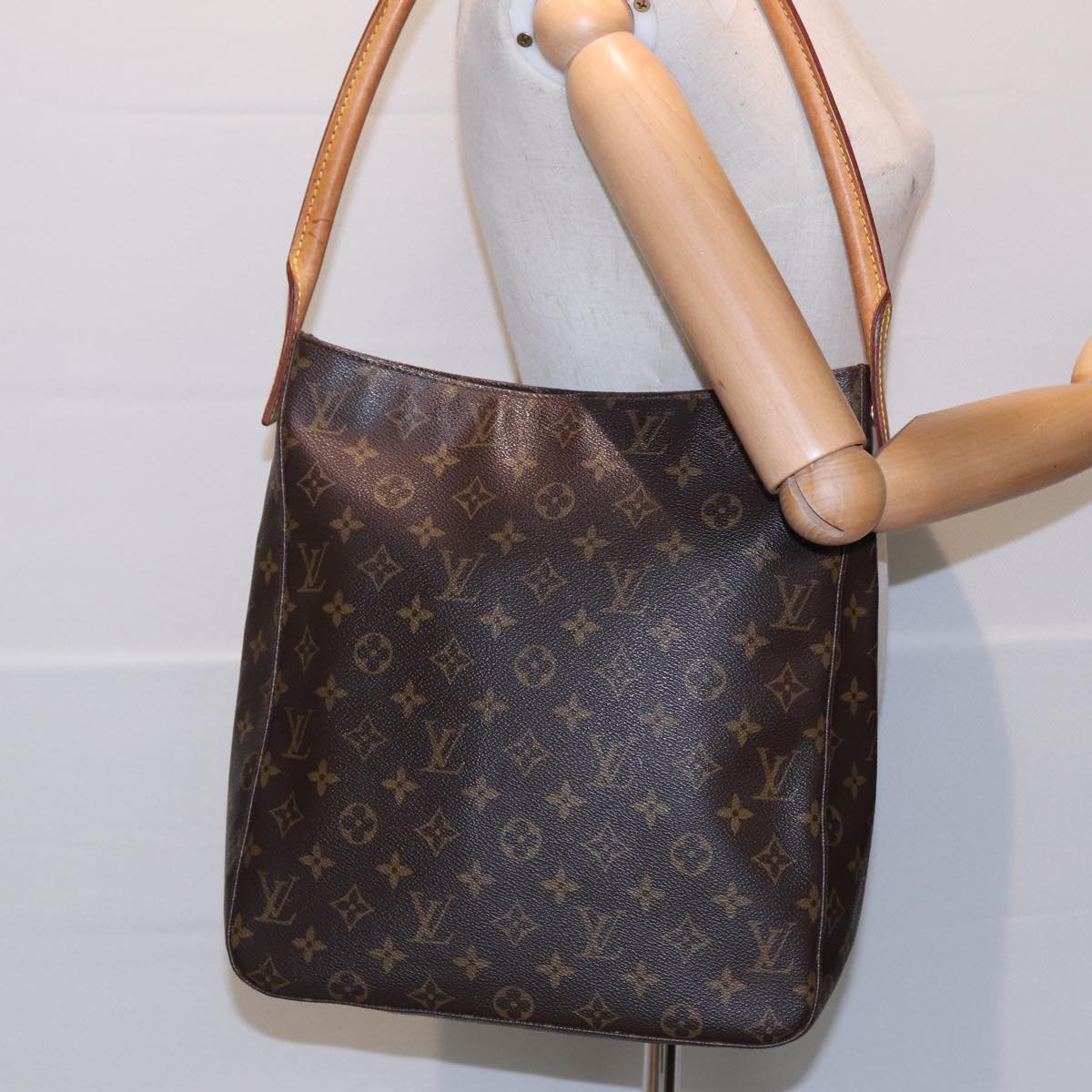 LOUIS VUITTON Monogram Looping GM Shoulder Bag M51145 LV Auth 85962