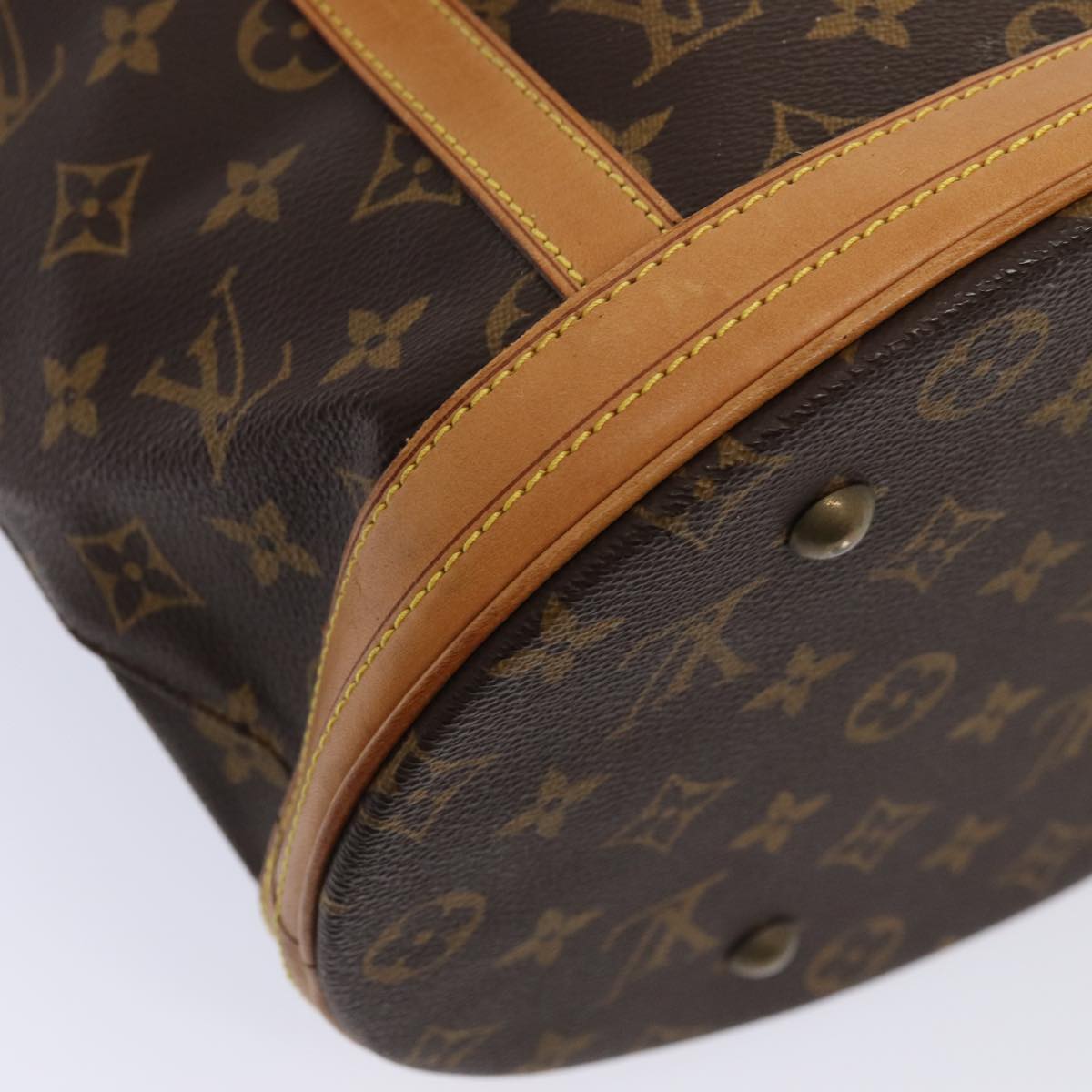 LOUIS VUITTON Monogram Bucket GM Shoulder Bag M42236 LV Auth 85963