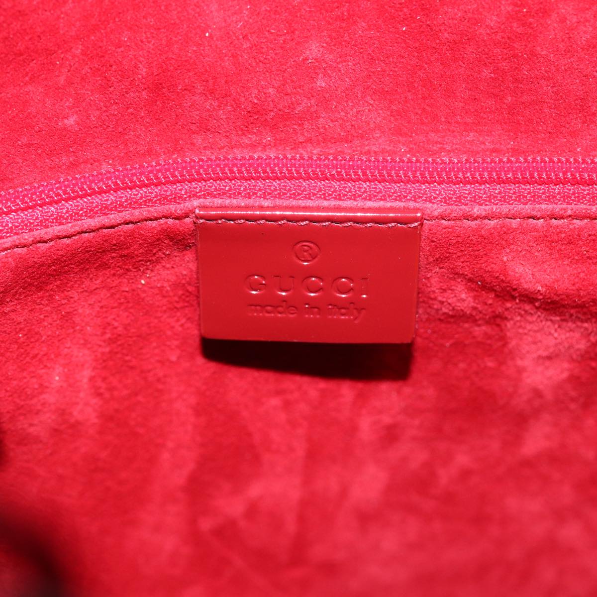 GUCCI GG Canvas Shoulder Bag Red 001 3738 Auth 85971