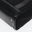 GUCCI Hand Bag Nylon Leather Black Silver 000 2854 0500 5 Auth 85984-15