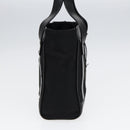 GUCCI Hand Bag Nylon Leather Black Silver 000 2854 0500 5 Auth 85984-3