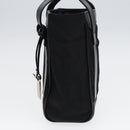GUCCI Handtasche Nylon Leder Schwarz Silber 000 2854 0500 5 Auth 85984-4